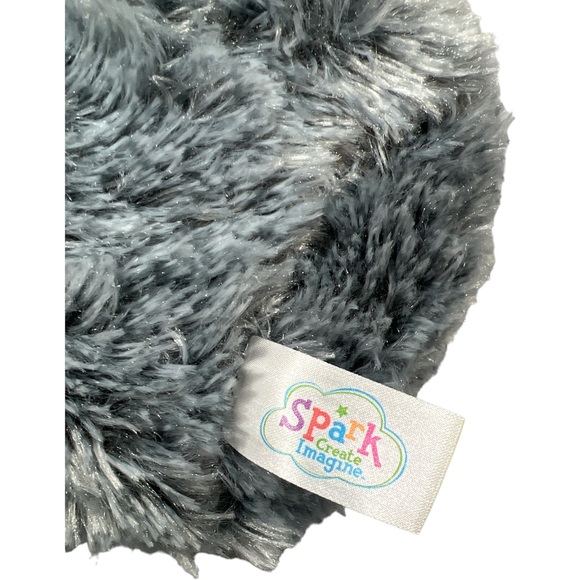 Elephant Gray & White by Spark Create Imagine Plush Rattles & Crinkles 11" NWT - Picture 9 of 9